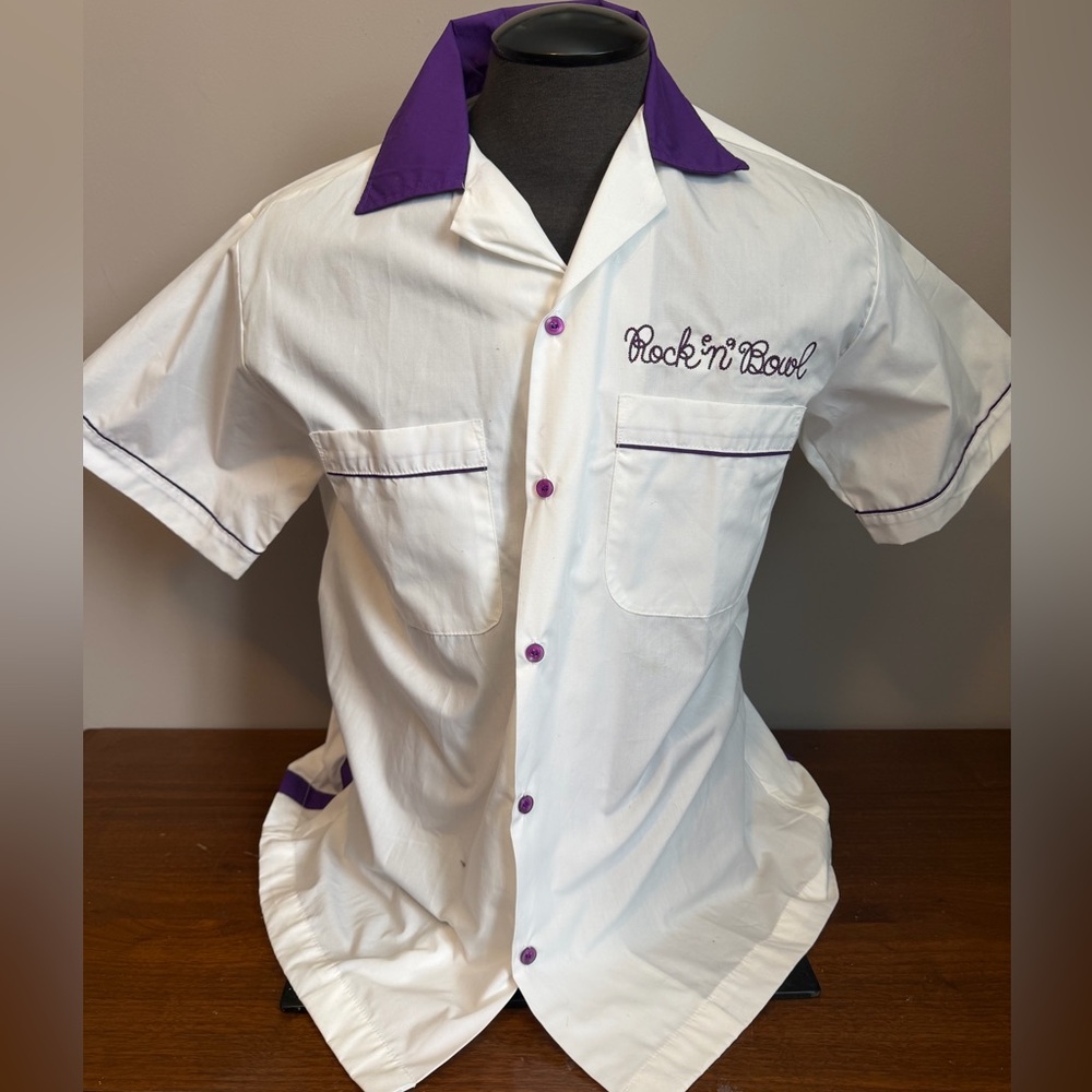Sea-Doo Bombardier Expo 2003 New Orleans Rock n Bowl Shirt White Purple M